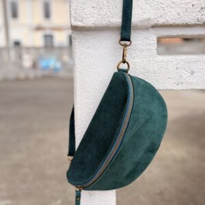 banane verte suédé avec sangle